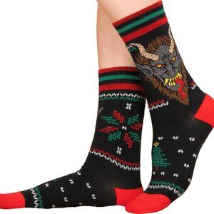 Krampus Cryptid Cotton Blend Socks